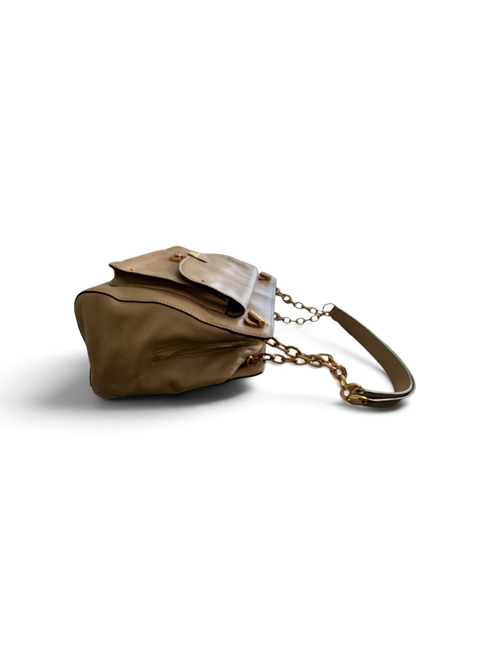 TORY BURCH Priscilla Beige Leather Shoulder Bag - Picture 4 of 10